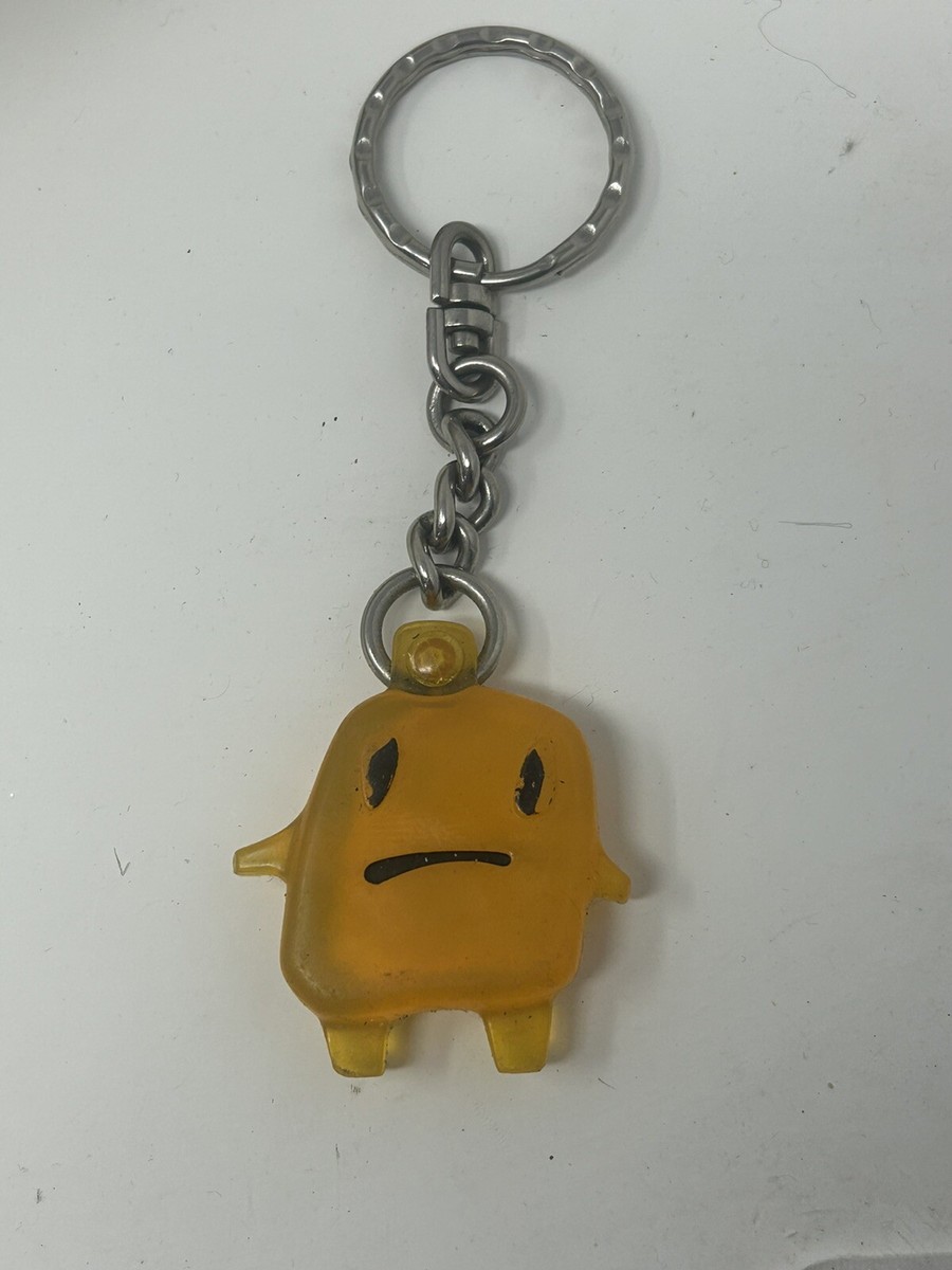 1997 Tamagotchi Yellow Sad Face Keychain McDonald's Happy Meal Emoji  Vintage 90s