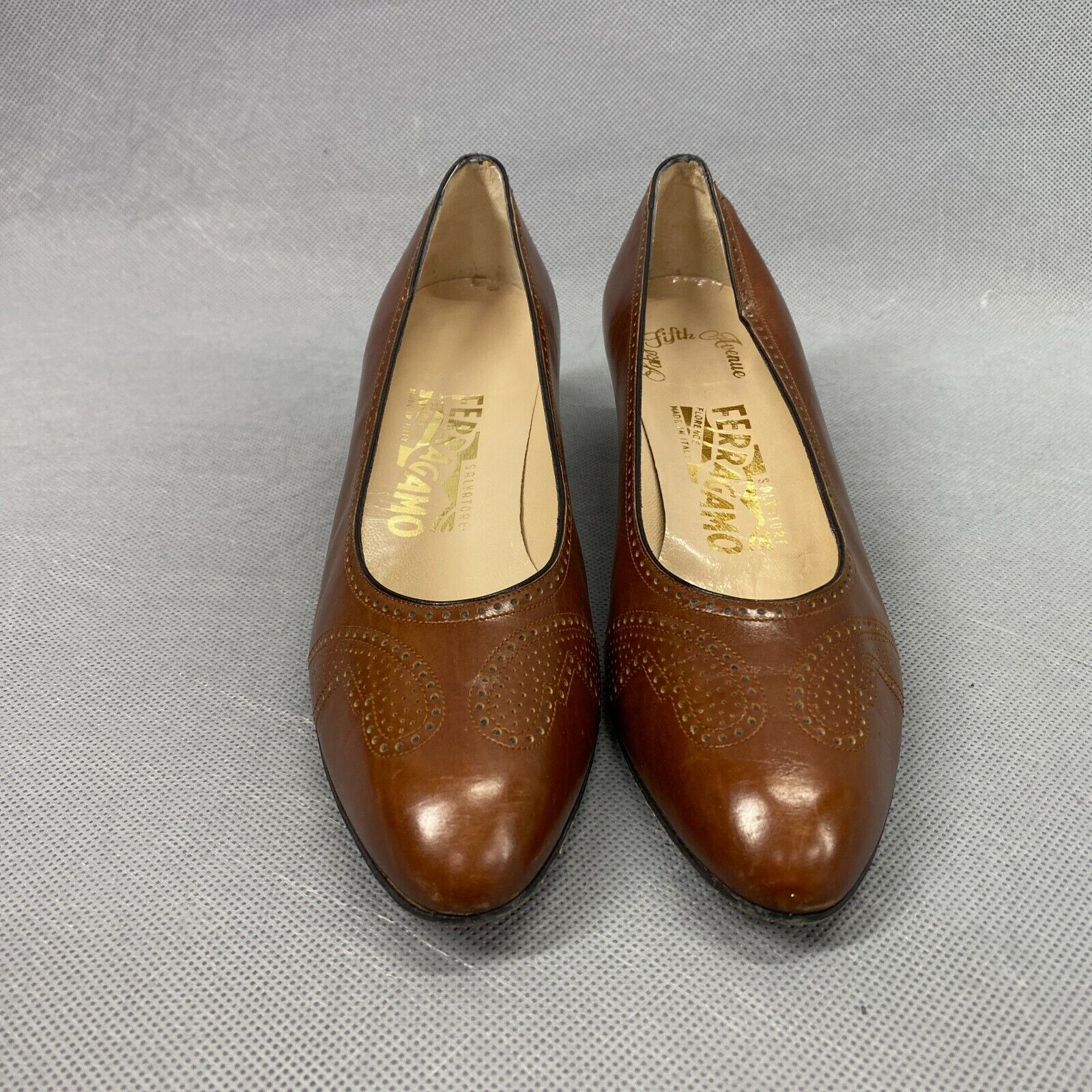 Salvador Ferragamo Women Loafer Brown Shoes Heel … - image 4