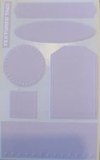Mrs Grossman Textured Tags LAVENDER SACHET Purple Stickers Vintage retired 2003