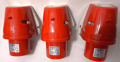 Lot of 3 Bals CEE Norm Type 24405 3P+ IP44 - Used - Made in Germany