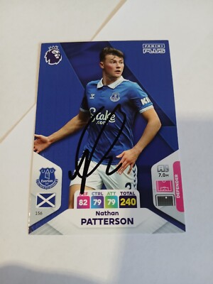 Trading Card signiert Nathan Patterson FC Everton NEU 