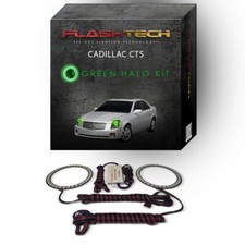 Green Angel Eye LED Headlight Halo kit for 2003-2007 Cadillac CTS Headlights