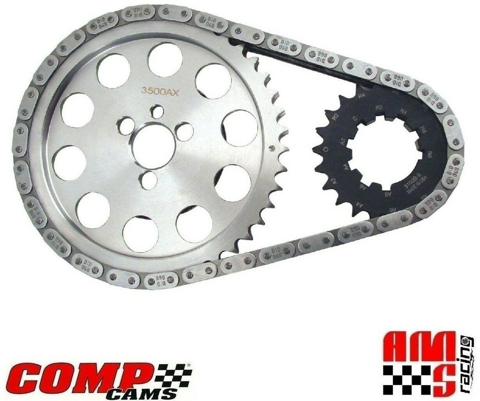 Comp Cams 7100 Adj Billet Double Roller Timing Set for Chevrolet SBC ...