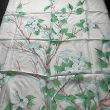 VINTAGE FLOWERS SCARF HADSON HAND ROLLED JAPAN SILK RAYON BEAUTIFUL
