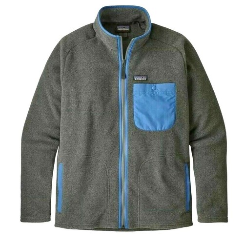 Patagonia Men's Karstens Synchilla Full Zip Fleece Jacket - Size Small - Grey