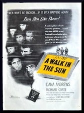 1946 A Walk in the Sun-Dana Andrews-Richard Conte movie release Print Ad 2 for 1