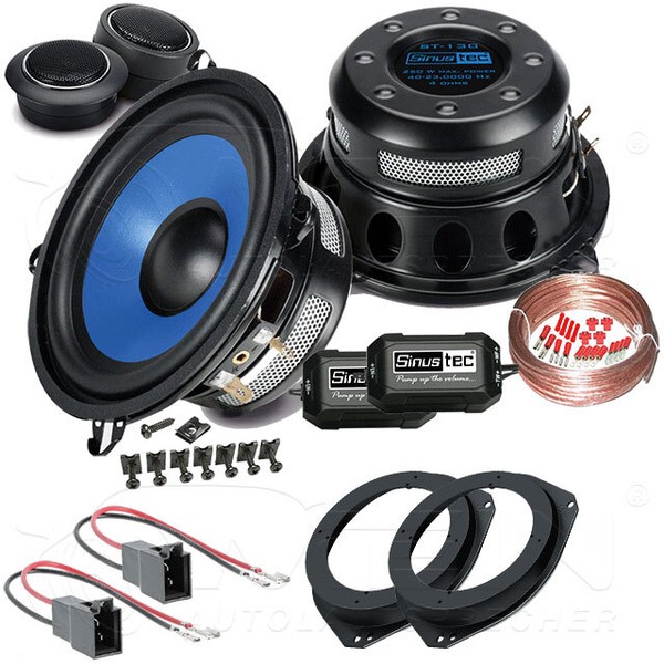 Sinustec Auto Lautsprecher FüR Opel Corsa B 1993-2000 Vorn TüR 2-Wege 250W #A9FG-image