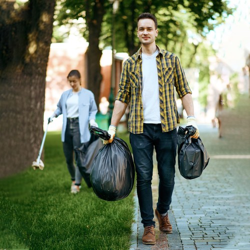 60X90CM STRONG BLACK HEAVY DUTY BIN LINERS BAGS RUBBISH WASTE REFUSE SACKS 90L - Picture 10 of 12