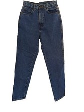 Women's 9/10 26x29 Vintage Jordache Mom Jeans High Waist Tapered Leg Medium Wash
