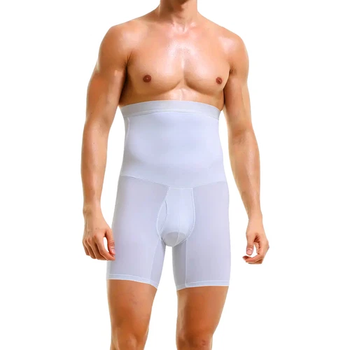 Herren Kompression Hohe Taille Boxershorts Bauch Slim Body Shaper Gürtel Hose US - Bild 13 von 29