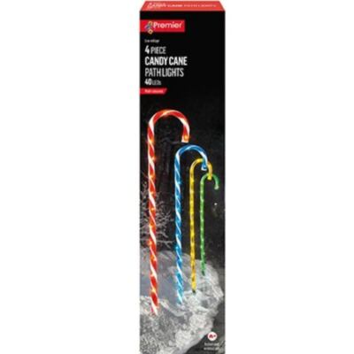 Weihnachten mehrfarbig Süßigkeitenrohr Wegleuchten - mehrfarbige Lichter