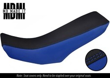 FITS KAWASAKI KLX 650 R 87-07 CUSTOM DUAL GRIP VINYL SEAT COVER BLACK & BLUE