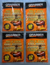 GRABBER Warmers BODY Up to 12 Hours Heat 1 Per Pack Lot of 4 NEW