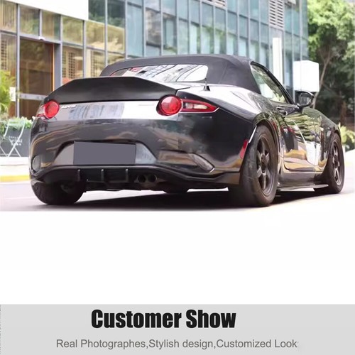 For 2016-24 Mazda Miata ND MX5 MX-5 Real Carbon Side Skirt Extension Lip Spoiler - Picture 3 of 10