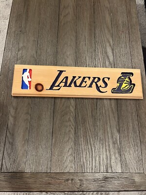Custome Carved NBA Los Angeles Lakers 22 X 5.5   wooden sign