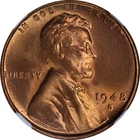 1948-S Lincoln Wheat Cent 1c NGC MS66 RD - Nice Color