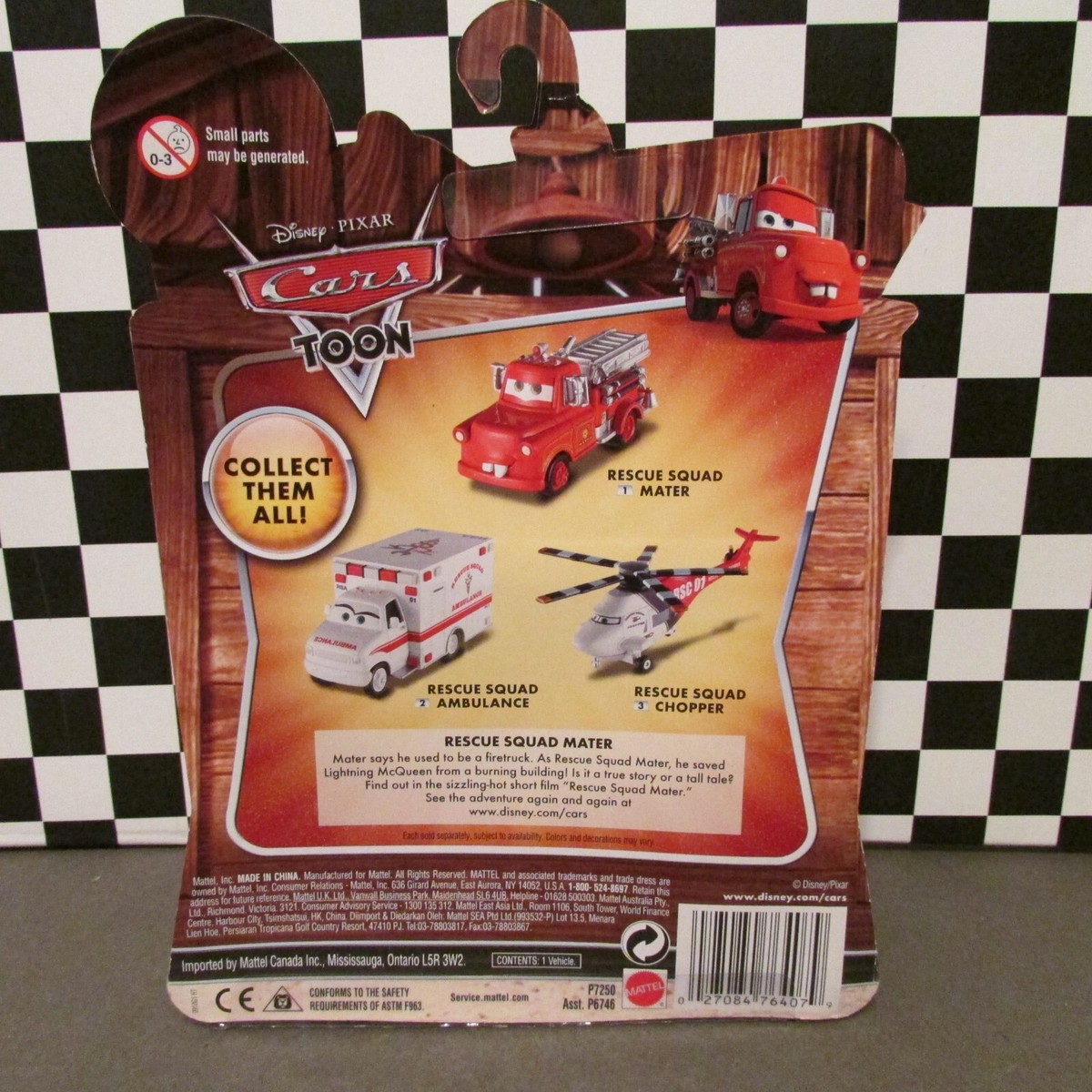 ディズニーカーズ  新品 RESCUE SQUAD MATER 4PACK Disney Pixar Cars Rescue Squad Mater 4-Pack box set