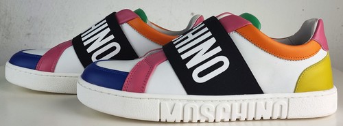 MOSCHINO Sneakers Logoband Damen Designer Schuhe Low Top Womens Sneaker Gr37 NEU - Bild 14 von 17