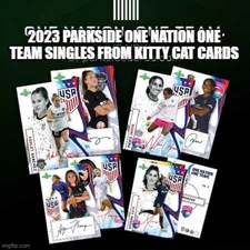 2023 Parkside One Nation One Team NWSL USWNT Pick Card Fill UR Complete Set 1-25