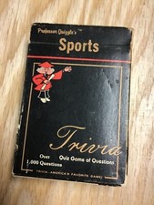 1984 Professor Quizzle  s Quiz Game Sports Questions