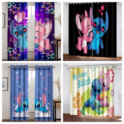 Kinder Geschenk Stitch Blickdicht Vorhänge Ösen Verdunklung Vorhang Gardine 2er