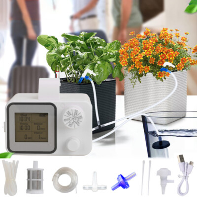 Automatic Irrigation Controller Water Timer for Plants Garden Watering System US