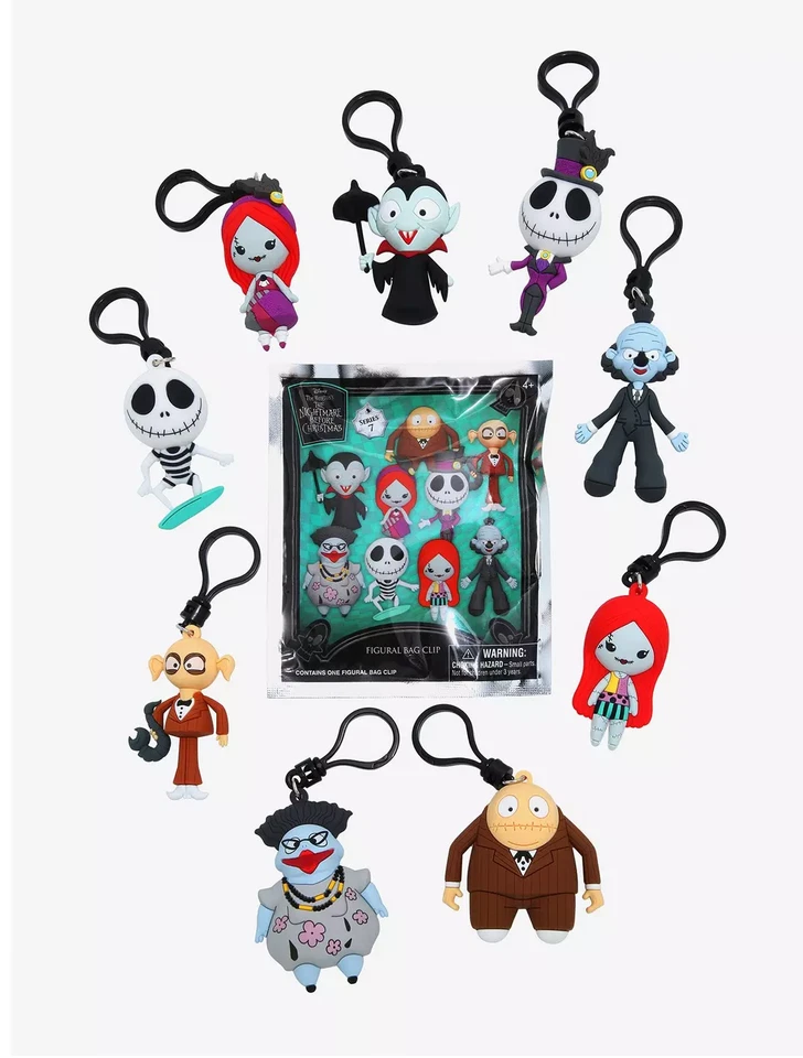 PESADILLA ANTES DE NAVIDAD SERIE 7 BOLSA CLIP CAJA DE EXHIBICIÓN DE 24pks NUEVO TY2996D Foto 2 de 2