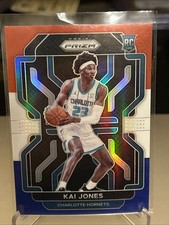 2021-22 Panini Prizm Basketball #323 Kai Jones Red White Blue Prizm RC Rookie