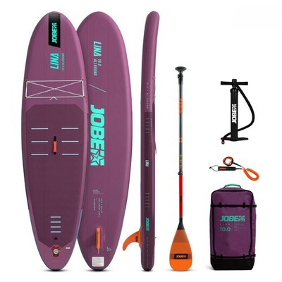 Jobe Aero Lina SUP Board 10.0 Set aufblasbares Stand Up Paddle Paket iSUP 305cm
