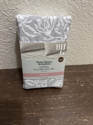 Better Homes & Gardens standard  queen Pillowcase Set 100% Cotton 300 Thread Ct