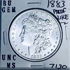 1883 BU GEM MORGAN SILVER DOLLAR UNC MS+++ U.S. MINT RARE COIN 7130