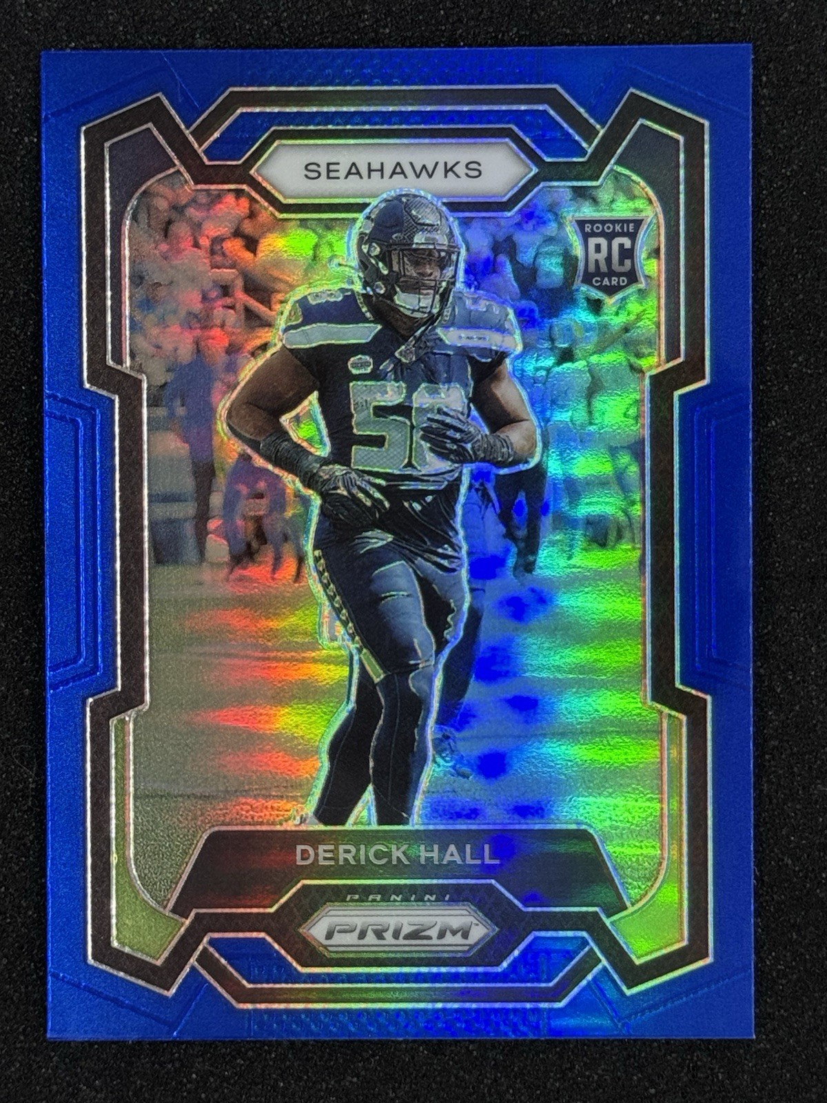 Derick Hall Panini Prizm #388 Blue