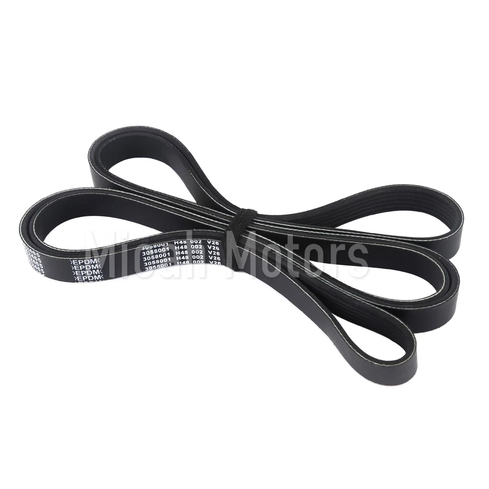 EPDM Serpentine Belt for Chevrolet C1500 C2500 K1500 K2500 Ford GMC Jeep 6PK2465 Foto 4 de 4