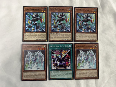 JUNK CONVERTER x3 STARDUST SYNCHRON x2 ON YOUR MARK GET SET DUEL 5DS YUSEI SET