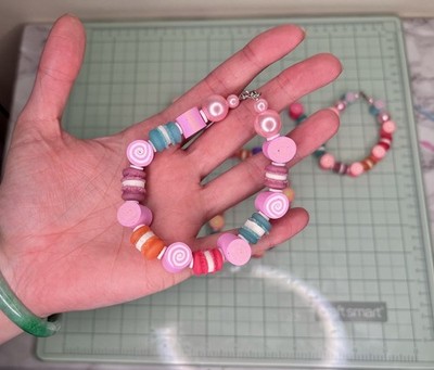 Macaron + Candy Clay Beaded Women's Bracelet, Kid's Accessory