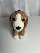 Vintage Russ Berrie & Co Inc 5.5in Judaica Beagle Dog With Yarmulke Hannukah Toy