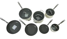 GreenPan Eras Ceramic Non-Stick 11-PC Cookware Set White CLEAN w/ BOX