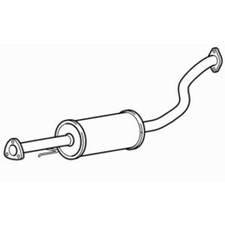 Quality Centre Exhaust Middle Silencer for Honda HR-V VTEC D16W5 1.6 (2000-2006)