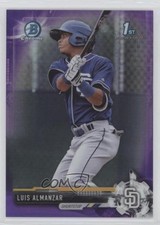 2017 Bowman Chrome Prospects Purple Refractor 187/250 Luis Almanzar #BCP8 05fv