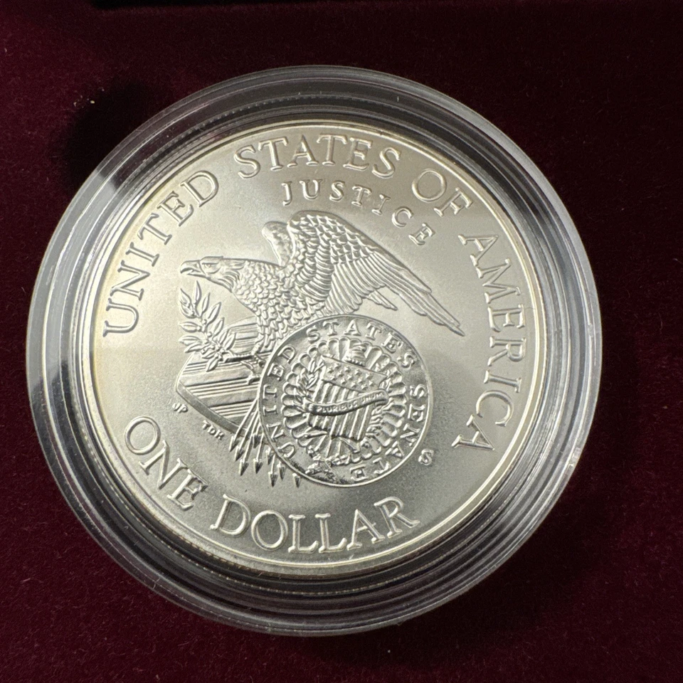 1998 Kennedy Collector's set: RFK silver dollar and Matte Finish JFK half dollar - Image 4 of 4