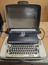 Vintage Sears Medalist Power 12 Electric Portable Typewriter W/ Hard Case     thumbnail