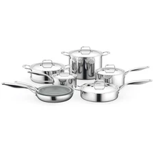 NutriChef 12-Pcs Set Kitchenware Pots & Pans Set-Clad Kitchen, Non-Stick Coating