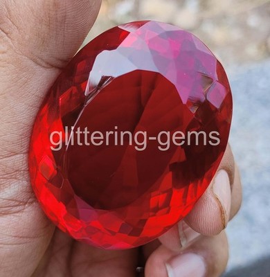 Expensive 1000 Ct Natural Red Ruby Oval Shape Certified IGL Loose Gemstone 6YHD