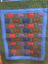 36x43 Amish Friendship Quilt Hand Stitched