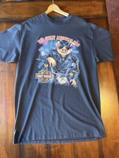 Vintage 1991 Harley Davidson 3D Emblem Great American Hog T Shirt XL USA