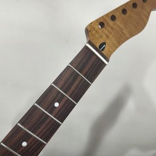 21 fret Roasted Flame Maple Electric guitar neck 25.5" Rosewood inlay