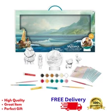 Moana Paint & Style Jumbo Set Craft Figures Glitter Activity Kit Kids NEW