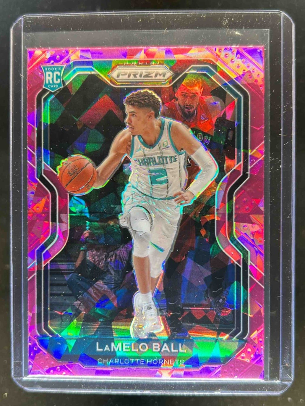 2020-21 Prizm LaMelo Ball RC Pink Ice Prizms Rookie #278 Hornets