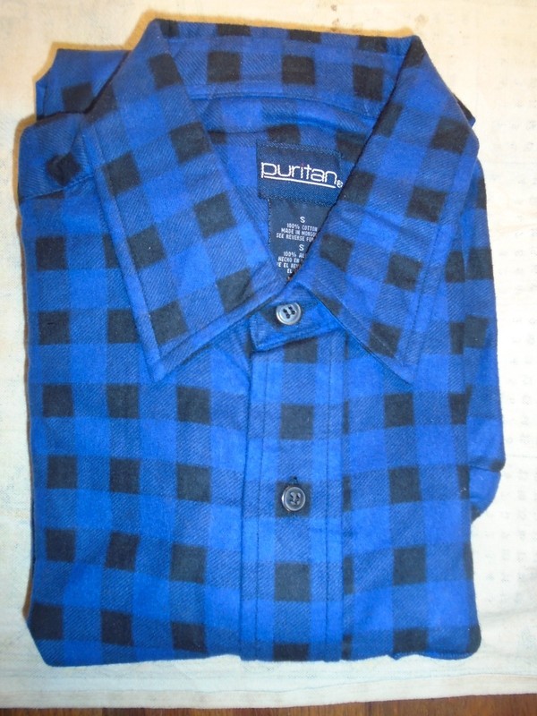 Vintage Puritan Men's S Printed Flannel (2002)