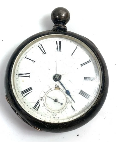 1880-81 Illinois Columbia Sterling Silver Pocket Watch 18s 11j For Parts Repair